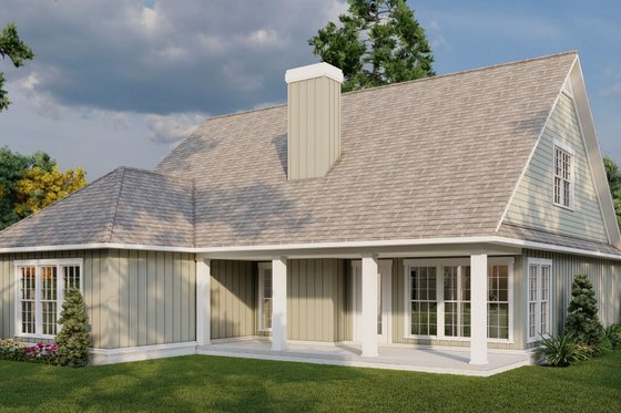 Exterior - Other Elevation 3 for Traditional House Plan #17-2435 - 3 bed, 3 bath