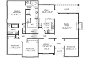 Mediterranean Style House Plan - 4 Beds 3 Baths 2540 Sq/Ft Plan #69-123 