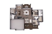 Traditional Style House Plan - 2 Beds 2 Baths 2600 Sq/Ft Plan #51-1224 