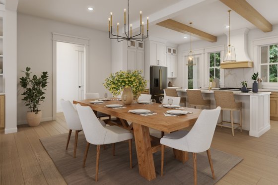 Interior - Dining Room for Farmhouse House Plan #430-395 - 3 bed, 2.5 bath