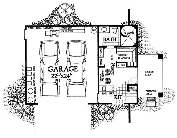 Architectural House Design - Traditional Floor Plan - Main Floor Plan #72-275
