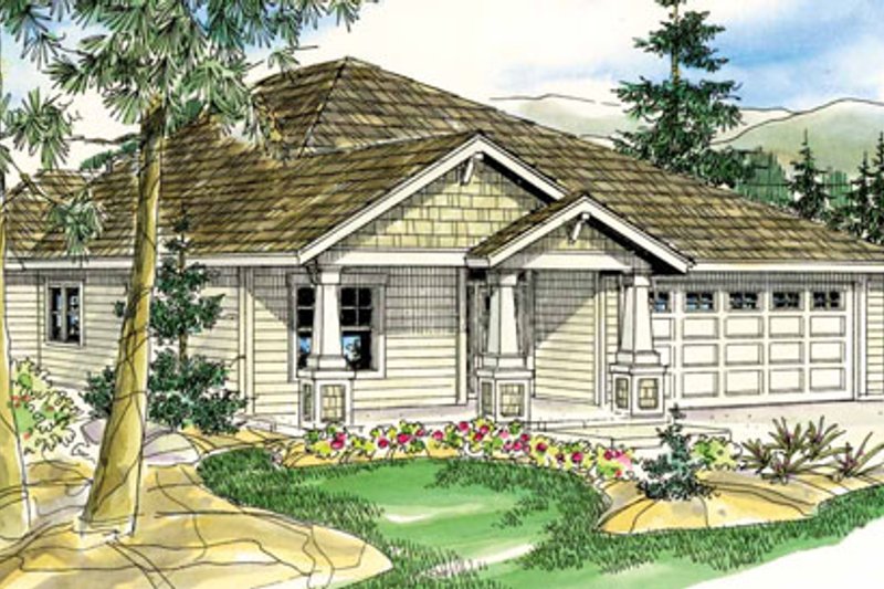 Dream House Plan - Craftsman Exterior - Front Elevation Plan #124-780