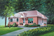 Classical Style House Plan - 3 Beds 1 Baths 1120 Sq/Ft Plan #25-4827 