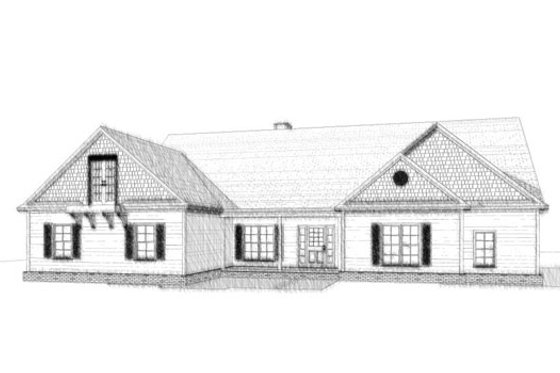 Exterior - Front Elevation for Traditional House Plan #63-323 - 5 bed, 3 bath