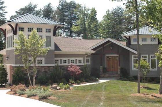 Exterior - Front Elevation for Craftsman House Plan #413-861 - 4 bed, 4.5 bath