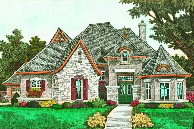 House Design - European Exterior - Front Elevation Plan #310-1293