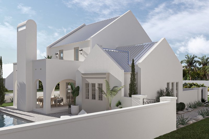 House Blueprint - Exterior - Other Elevation 2 for Beach House Plan #455-760 - 3 bed, 2.5 bath