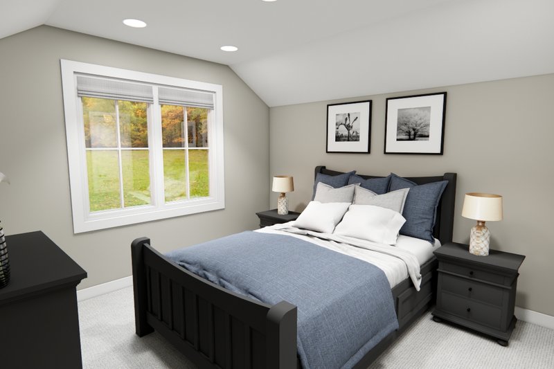 Home Plan - Interior - Bedroom 3 for Bungalow House Plan #51-1408 - 3 bed, 2.5 bath