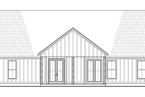 Exterior - Rear Elevation for Farmhouse House Plan #1074-111 - 4 bed, 2 bath