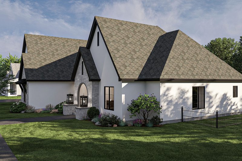 House Design - Exterior - Other Elevation for Modern House Plan #455-398 - 4 bed, 4.5 bath