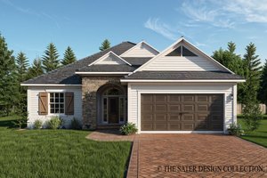 Ranch Exterior - Front Elevation Plan #930-485