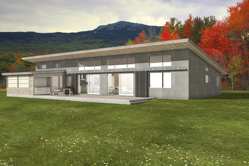 Architectural House Design - Modern, Front elevation