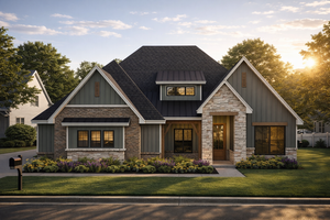 House Plan Design - Exterior - Front Elevation for Craftsman House Plan #1119-11 - 5 bed, 3 bath