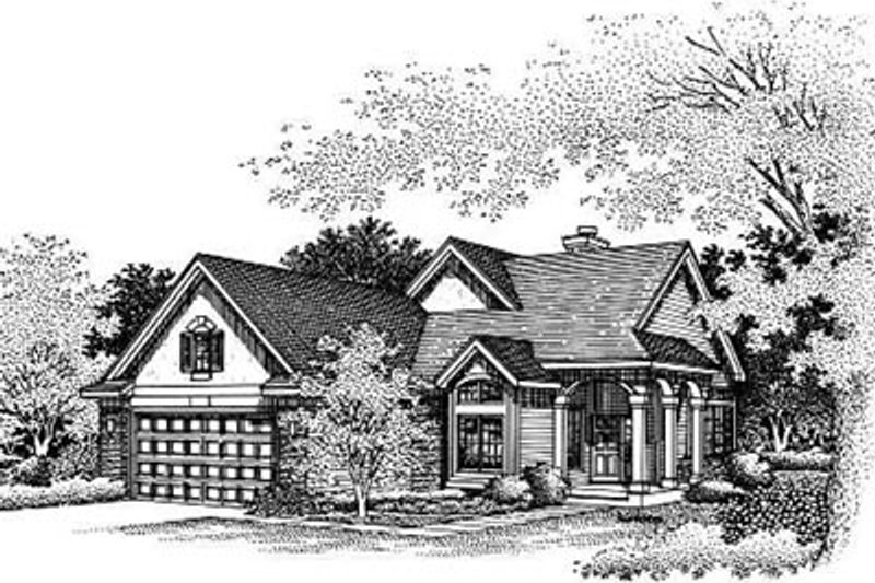 Traditional Style House Plan - 3 Beds 2 Baths 1795 Sq/Ft Plan #50-182