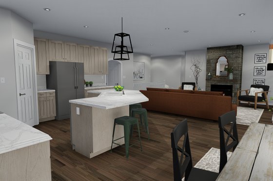 Interior - Kitchen for Ranch House Plan #1060-30 - 5 bed, 3.5 bath