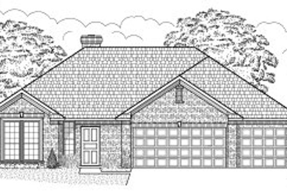 Exterior - Front Elevation for Traditional House Plan #65-433 - 3 bed, 2 bath
