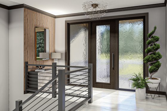 Interior - Entry for Modern House Plan #455-296 - 3 bed, 2 bath