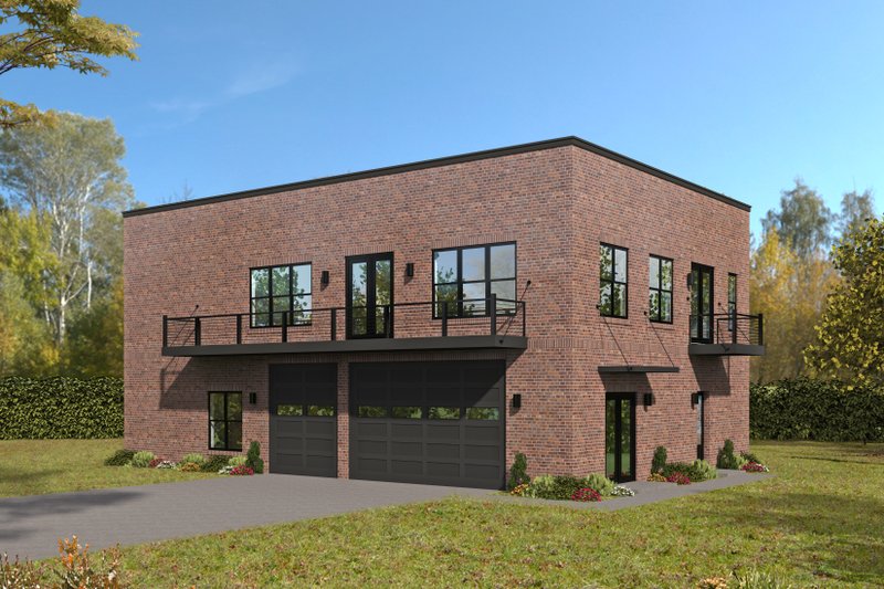 Architectural House Design - Contemporary Exterior - Front Elevation Plan #932-524
