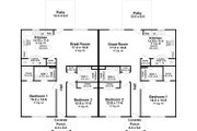 Southern Style House Plan - 2 Beds 2 Baths 2432 Sq/Ft Plan #21-484 
