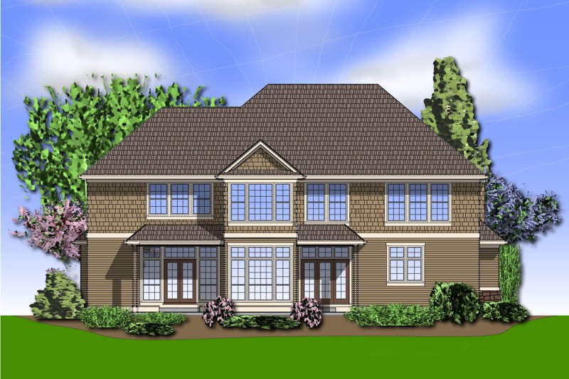 Home Plan - Exterior - Rear Elevation for Craftsman House Plan #48-612 - 5 bed, 3.5 bath