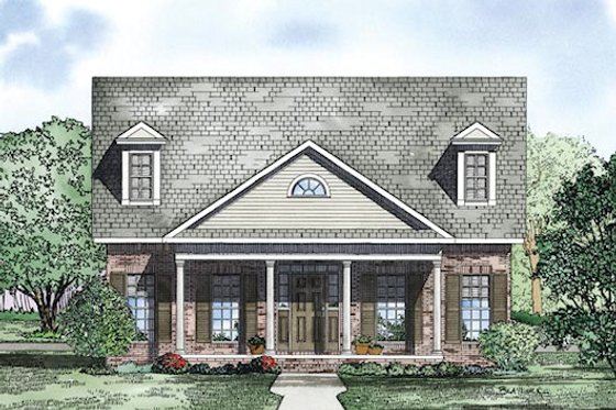 Exterior - Other Elevation for Traditional House Plan #17-2422 - 2 bed, 2 bath