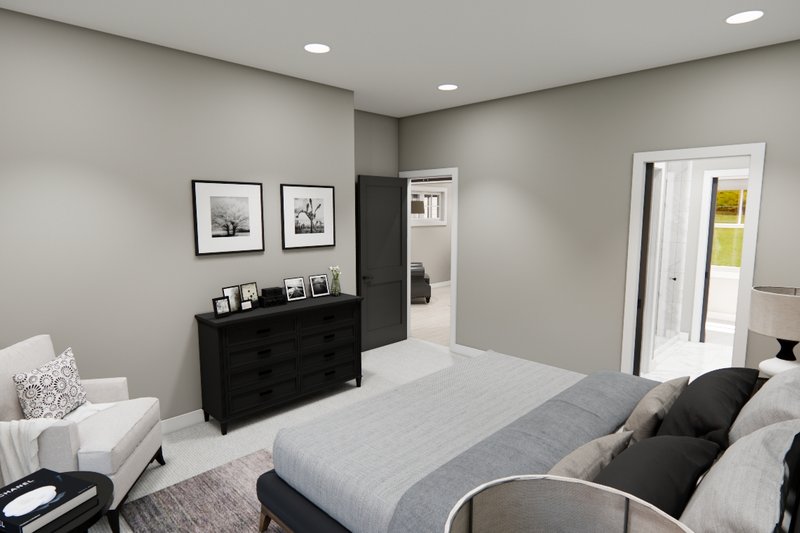 Architectural House Design - Interior - Master Bedroom 2 for Bungalow House Plan #51-1372 - 4 bed, 3.5 bath