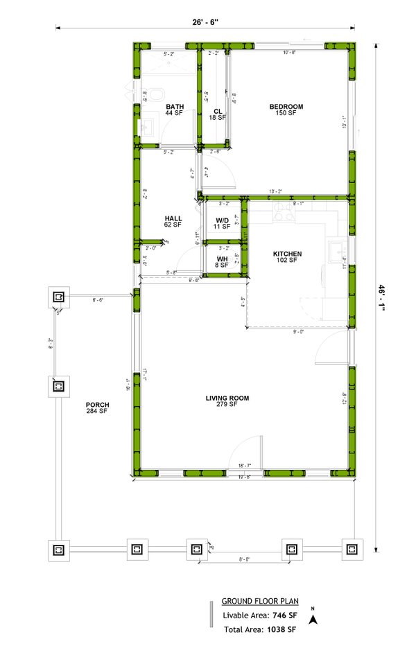 House Plan Design - Craftsman Floor Plan - Main Floor Plan #1106-51