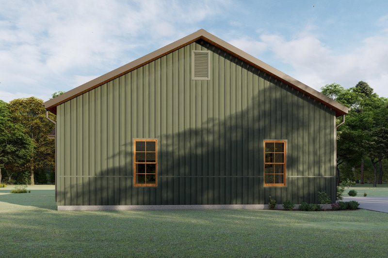Home Plan - Exterior - Other Elevation 4 for Barndominium House Plan #1092-23 - 2 bed, 2 bath