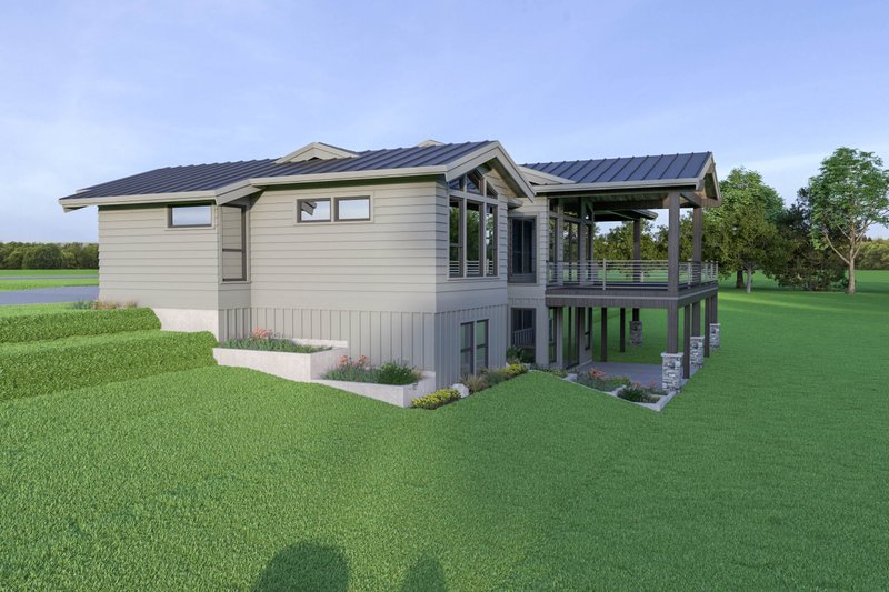 House Blueprint - Photo 2 for Contemporary House Plan #1070-88 - 3 bed, 2.5 bath