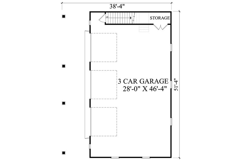 Architectural House Design - Floor Plan - Main Floor for Country House Plan #137-389 - 1 bed, 1 bath