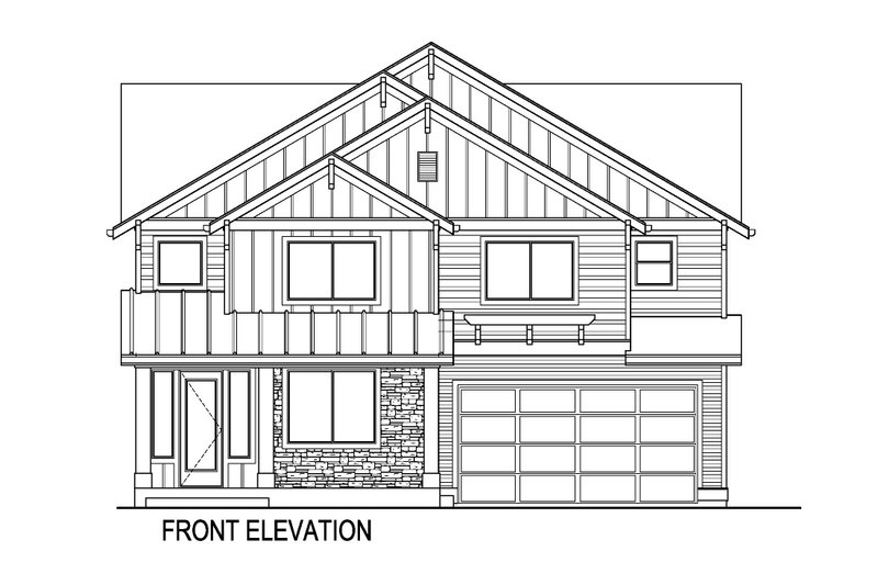 Dream House Plan - Exterior - Front Elevation 3 for Farmhouse House Plan #569-48 - 5 bed, 3 bath