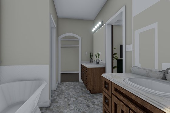 Interior - Master Bathroom 2 for Traditional House Plan #1060-59 - 3 bed, 2 bath
