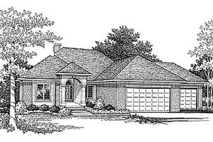Traditional Exterior - Front Elevation Plan #70-270