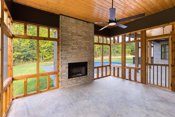 Exterior - Covered Porch for Country House Plan #63-413 - 4 bed, 4 bath