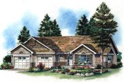 Ranch Style House Plan - 2 Beds 2 Baths 1265 Sq/Ft Plan #18-1022 