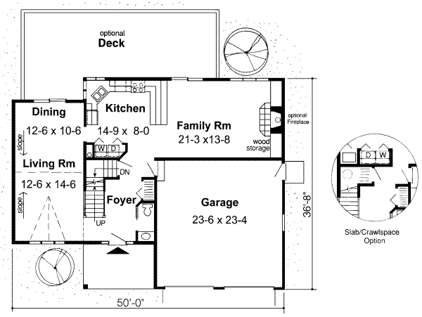 Traditional Floor Plan - Main Floor Plan #312-366