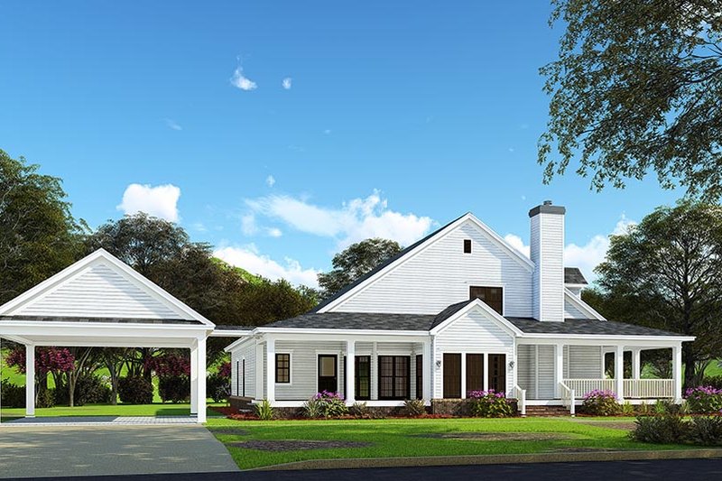 House Plan Design - Exterior - Other Elevation 1 for Farmhouse House Plan #17-3420 - 4 bed, 3 bath