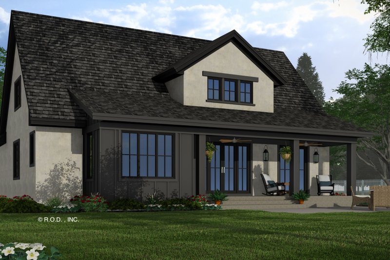 Home Plan - Exterior - Rear Elevation for Traditional House Plan #51-1298 - 4 bed, 3.5 bath