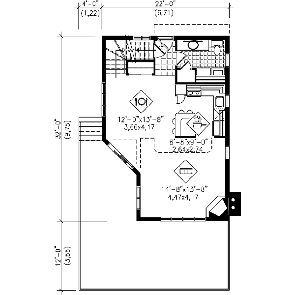 Home Plan - Floor Plan - Main Floor Plan #25-2294