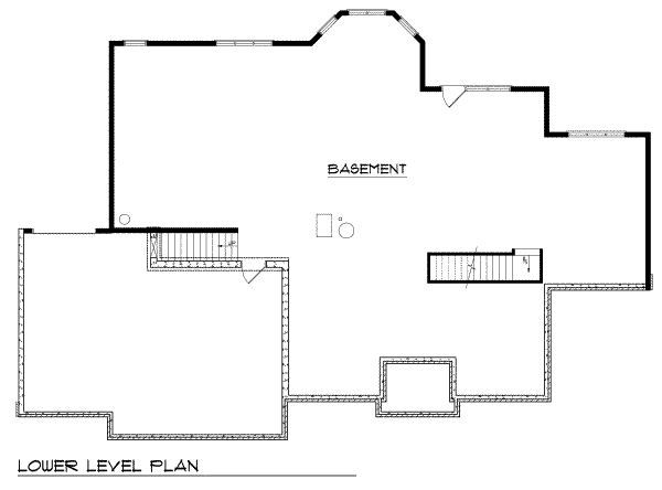 Home Plan - European Floor Plan - Lower Floor Plan #70-380