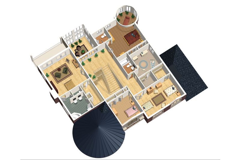 Dream House Plan - Floor Plan - Upper Floor 1 for European House Plan #25-4690 - 5 bed, 3 bath
