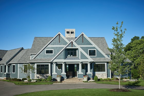 Exterior - Front Elevation 3 for Craftsman House Plan #928-292 - 5 bed, 4 bath