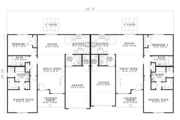 Southern Style House Plan - 4 Beds 4 Baths 2440 Sq/Ft Plan #17-2163 