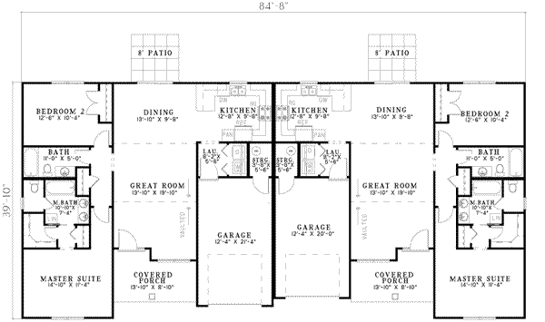 Southern Floor Plan - Main Floor Plan #17-2163
