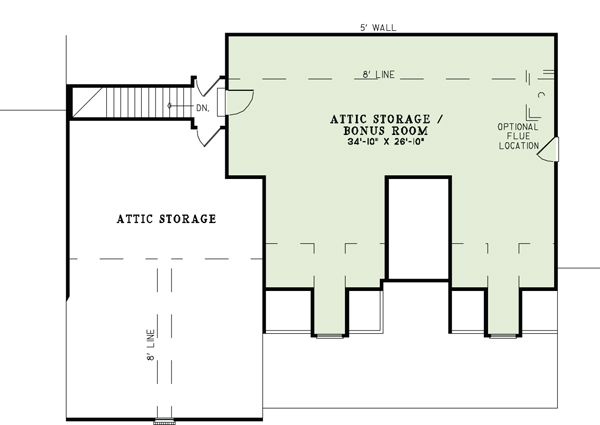 European Floor Plan - Upper Floor Plan #17-2509