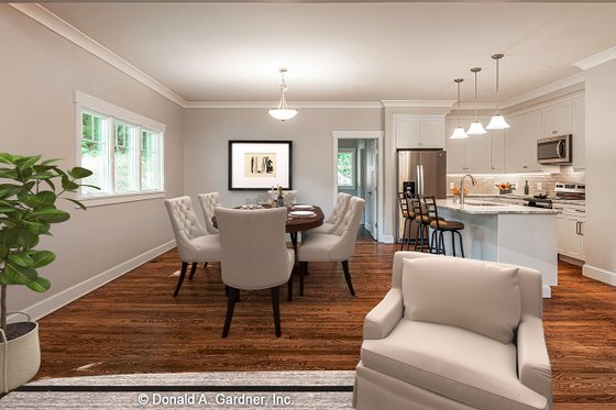 Interior - Dining Room for Cottage House Plan #929-1126 - 3 bed, 3.5 bath