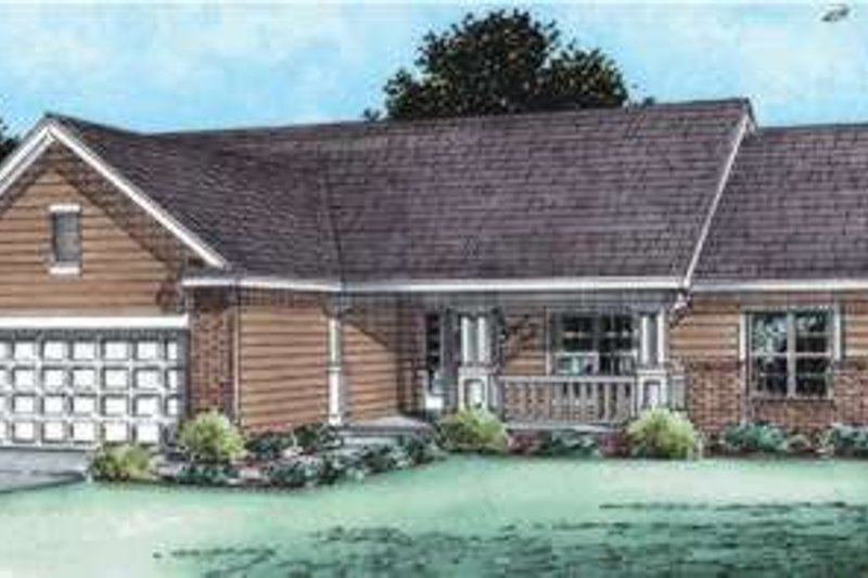 Home Plan - Traditional Exterior - Front Elevation Plan #20-1799