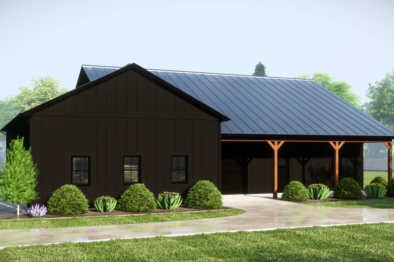 Dream House Plan - Exterior - Front Elevation 3 for Farmhouse House Plan #1064-284, 0 bath