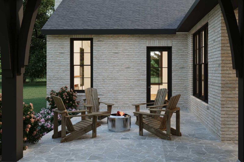 House Plan Design - Exterior - Outdoor Living for Tudor House Plan #1079-6 - 4 bed, 3.5 bath