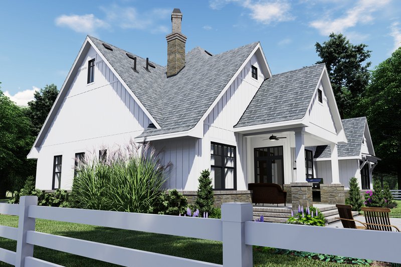 Architectural House Design - Right Side Elevation